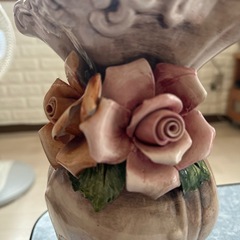 アンティーク調 インテリア バラ花瓶 置物の画像