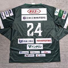 極美■トヨタ ヴェルブリッツ★サポーター 応援ユニフォーム★トヨタV ラグビー リーグワン TOYOTA VERBLITZ◎グリー ン24番フリーサイズ◎の画像