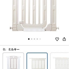 【90%新品】日本育児 ベビーゲート ゲート本体＋専用ワイドパネルLサイズ2枚セットの画像