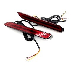 トヨタ 汎用 LED リアバンパー テールライト バックランプ リフレクター 流れるウィンカー機能付き 左右セットの画像