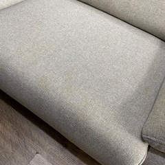 早い者勝ち！布張り3人掛けソファの画像