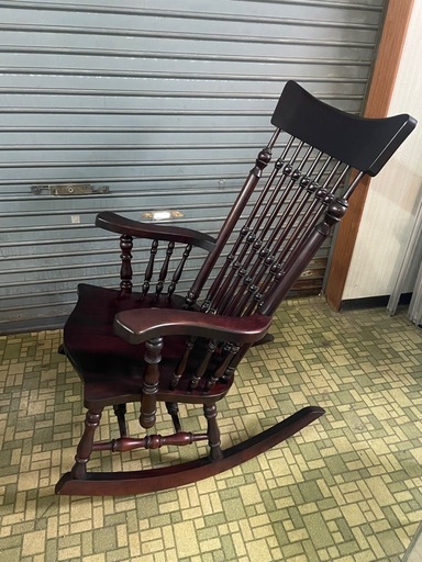 引取限定】九州民芸家具ウィンザーロッキングチェアアンティーク