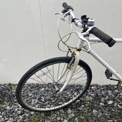 26インチ　クロスバイク　ホワイトの画像