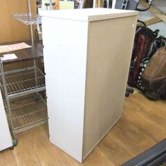 5段チェスト 幅80.5×奥41×高116.5 ホワイト エナメル タンス 衣類収納 たんす 箪笥 チェスト 収納家具 札幌市厚別区 厚別店の画像