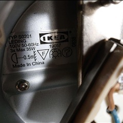 【IKEA】イケア シーリングライト　照明 電球色 3灯 スポットの画像