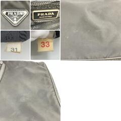 PRADA プラダ ショルダーバッグ サコッシュ テスートナイロン サフィアーノレザー 本革 ブラック 黒色 トライングル 三角ロゴプレート A4収納可能 クロスボディー 斜めがけ 肩掛けの画像