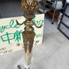 アンティーク　コートハンガーラック　イタリア製　真鍮×オニキスの画像