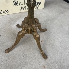 アンティーク　コートハンガーラック　イタリア製　真鍮×オニキスの画像