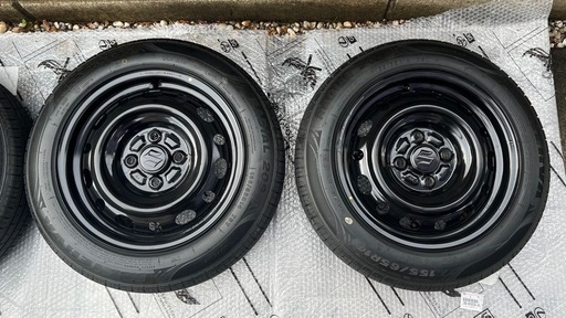 デミオ鉄チンホイール+ミネルバ155/65R14