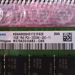DDR4 16GB デスクトップメモリ　ジャンクの画像