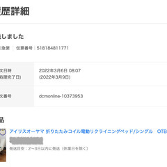 IRIS OHYAMA　ベッド シングル 折りたたみ 電動 リクライニング 厚さ15cm OTB-CDNの画像