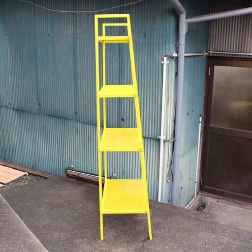 650)IKEA LERBERG/レールベリ 4段スチールラック シェルフユニット