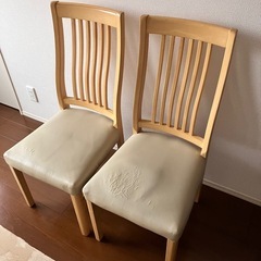 ニトリ ダイニングチェア 2脚の画像