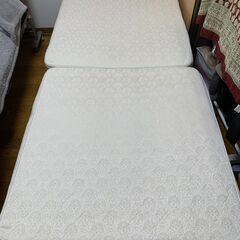 IRIS OHYAMA　ベッド シングル 折りたたみ 電動 リクライニング 厚さ15cm OTB-CDNの画像