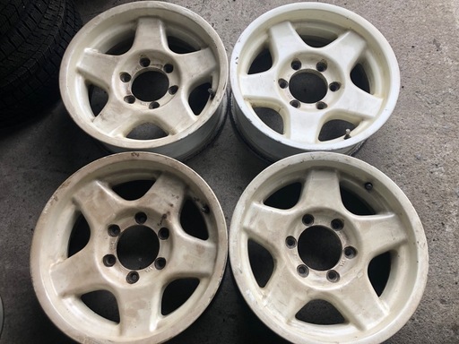 希少4×4エンジニアリング 16×6J 6H139.7PCD+5前後 4本 ランクルナロー ブラッドレーV