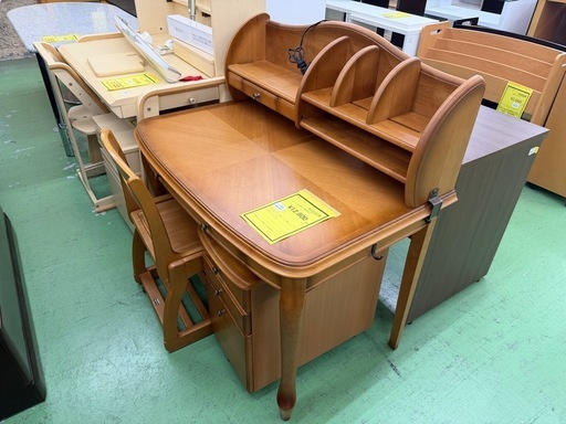 【ドリーム川西店御来店限定】☆ジモティー見たよ♪割引☆マルニ　学習机セット／クリーニング済み【2125560000044299】