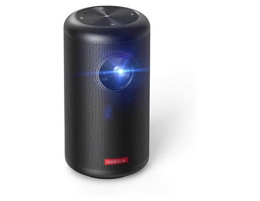 Anker Nebula (ネビュラ) Capsule II（Android TV搭載 モバイル プロジェクター）【小型 プロジェクター / 200ANSI ルーメン/オートフォーカス機能 / 8W スピーカー/DLP搭載 / 5000種類以上のアプリケーション / ホームシアター/ bluetooth】