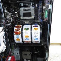北海道 千歳市/恵庭市 近郊配送 サミー パチスロ実機 甲鉄城のカバネリ 美馬パネル コイン不要機 スロット台 店頭でのお受渡し大歓迎の画像