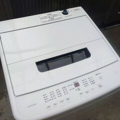 4,000円/09 IRIS OHYAMA アイリスオーヤマ 全自動洗濯機 縦型 上開き 92L 5Kg IAW-T504 ホワイト 2022年製  通電確認済みの画像