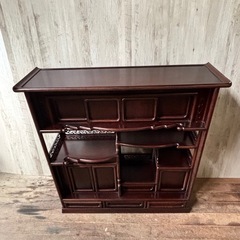 茶箪笥 違い棚 飾り棚 和ダンス 和箪笥 茶棚の画像