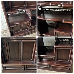 茶箪笥 違い棚 飾り棚 和ダンス 和箪笥 茶棚の画像