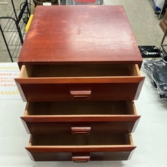 O 2512-672 木製ミニチェスト　キズ汚れ有りの画像