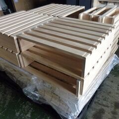 第1233回　詰め合わせ　スノコ　　すのこ　取り放題　ボックス　未使用　ベッド　ＤＩＹ素材　木材　エラー品　リフォームの画像