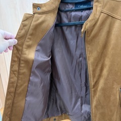 スエード　ライダースの画像