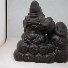 [1842]七福神 大黒天 恵比寿様 置物 オブジェ 縁起物　骨董品の画像