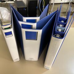 パイプ式ファイル 約80個 リングファイル5個の画像