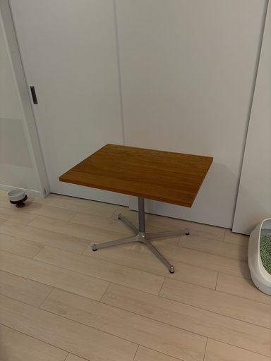 オーク材付板天板カフェテーブル