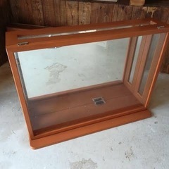 コレクションケース  木製 業務用 ガラスショーケースの画像
