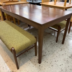 【愛品館 江戸川店 】ダイニングベンチテーブル3点セット ISSEIKI（一生紀）の画像
