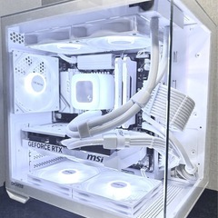 白いゲーミングPC/[ハイスペックモデル] 第14世代インテル Core i7/GeForce RTX5060の画像