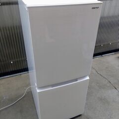 6,000円/06 SHARP シャープ ノンフロン冷凍冷蔵庫 つけかえどっちもドア 2ドア 152L SJ-D15H-W ホワイト ナチュラルホワイト 2022年製 通電確認済みの画像