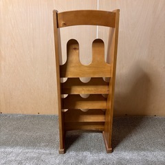 スリッパラック　レトロ木製の画像