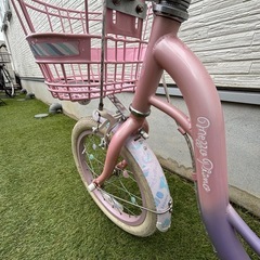 16インチ自転車　女の子　ピンクの画像