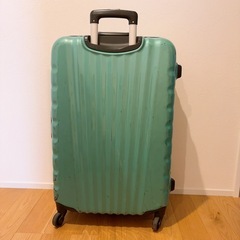 スーツケース　グリーン　ブルー系の画像