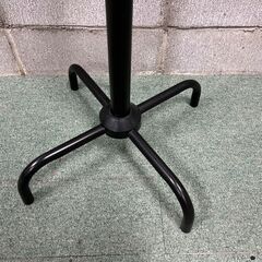 コートハンガー 8か所 ポールハンガー 黒 幅50cm×奥行50cm×高さ126cm の画像