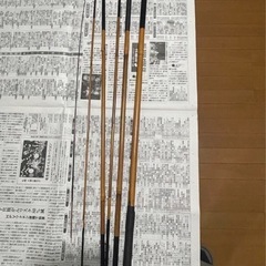 手作り　竹　釣り竿　3本の画像