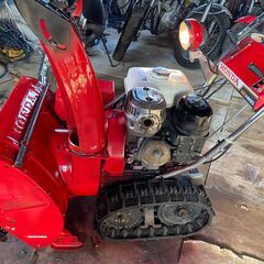 ホンダ　HS80　除雪機　セル付き　ライト付き　軽整備＆再塗装済み　作動確認済みの画像