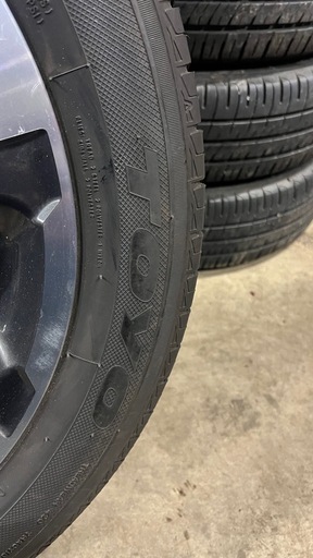 話中！215/55R17 2024年製サマータイヤ　スバル純正ホイール付き　4本セット