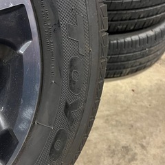 話中！215/55R17 2024年製サマータイヤ　スバル純正ホイール付き　4本セットの画像