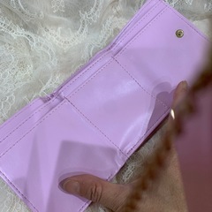 AGRA DÁVEL 三つ折り財布　未使用　ラベンダーの画像