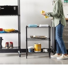 ラック（ブラック）の画像