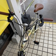 【折りたたみ自転車】【CAPTAIN STAG】クリーニング済み【管理番号1225】野の画像