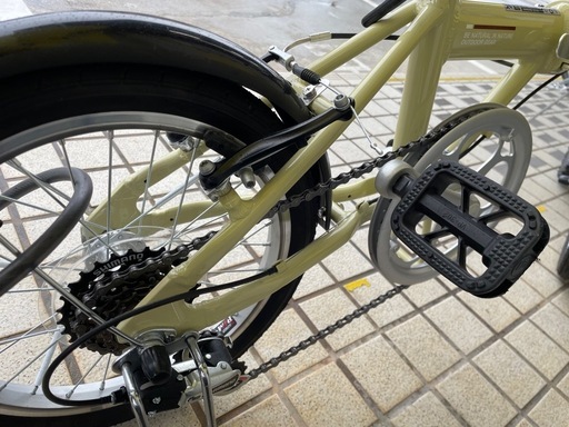 【折りたたみ自転車】【CAPTAIN STAG】クリーニング済み【管理番号1225】野