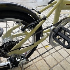 【折りたたみ自転車】【CAPTAIN STAG】クリーニング済み【管理番号1225】野の画像