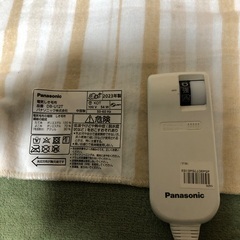 電気しき毛布  洗える2023年製  パナソニック  800 x 1400mm  100V/54Wの画像