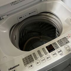 洗濯機ハイセンスHW-T60H　6.0㎏2022年の画像